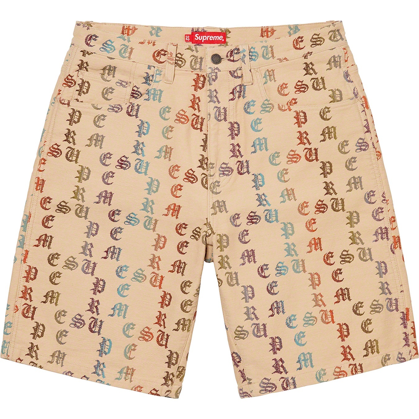 Gradient Jacquard Denim Short view 8
